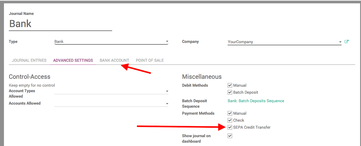 Odoo-SEPA-Credit-Transfer