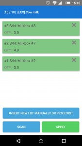 manage lots with odoo and barcode scanner