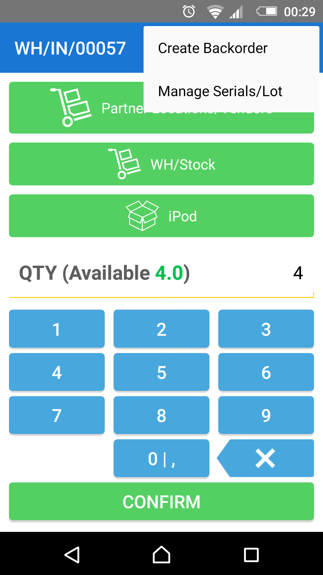 management in Odoo