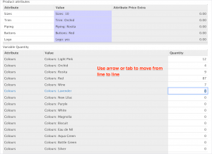 product attributes erp