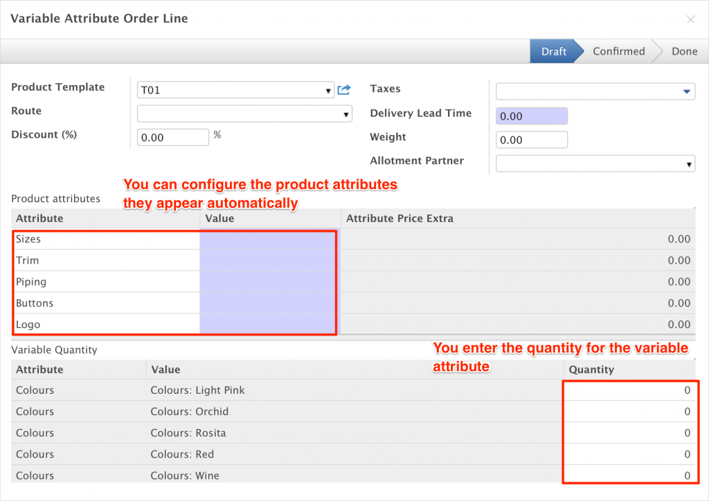 Odoo management