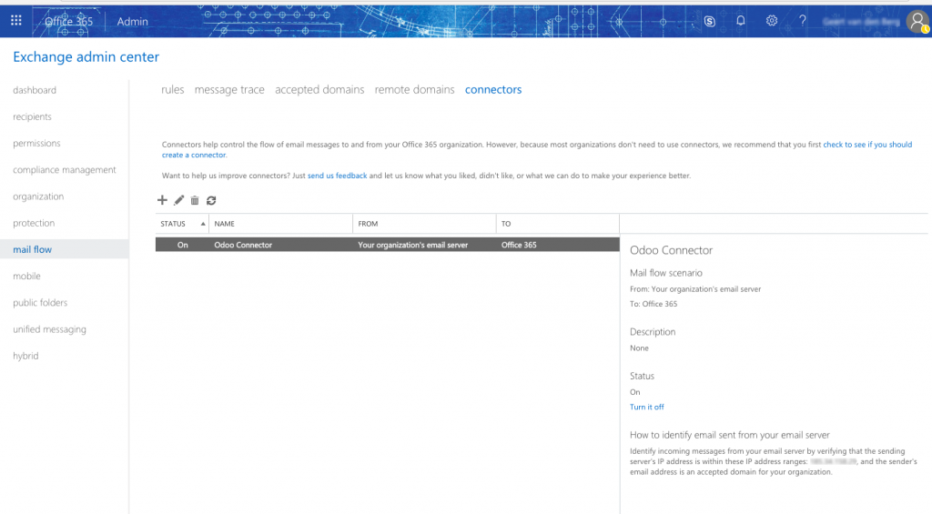 O7. Outgoing mail server is configured click more options link