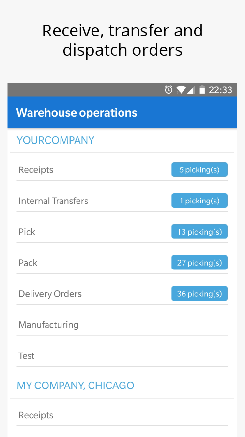odoo warehouse