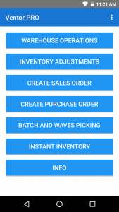 create purchase order from warehouse