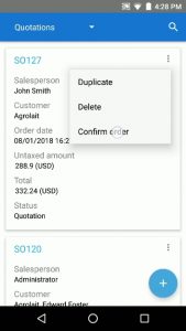 create sales order from warehouse