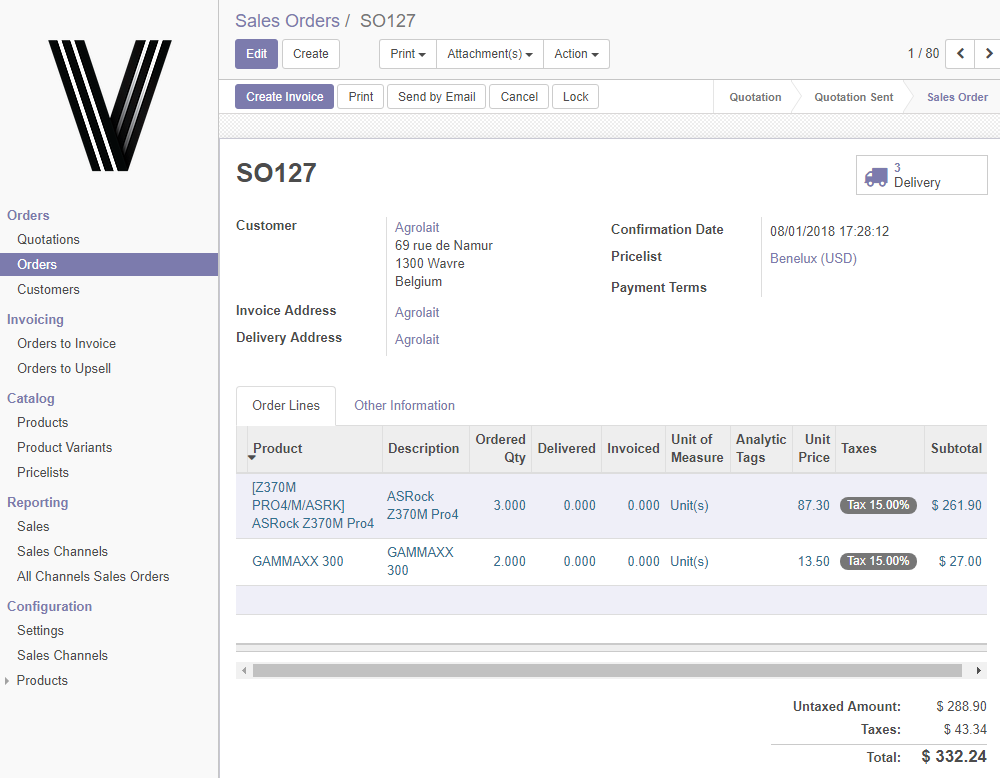 odoo customization