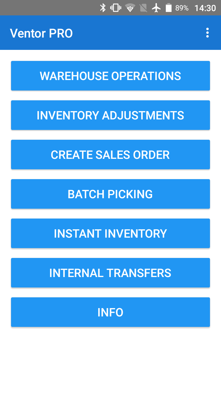 odoo warehouse operation