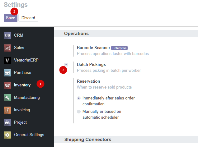 Odoo barcode scanner