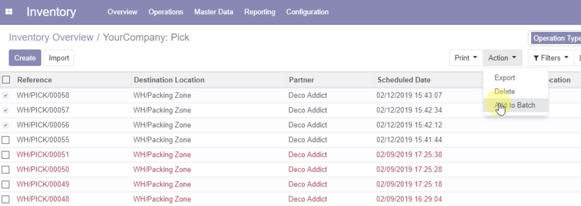 odoo inventory