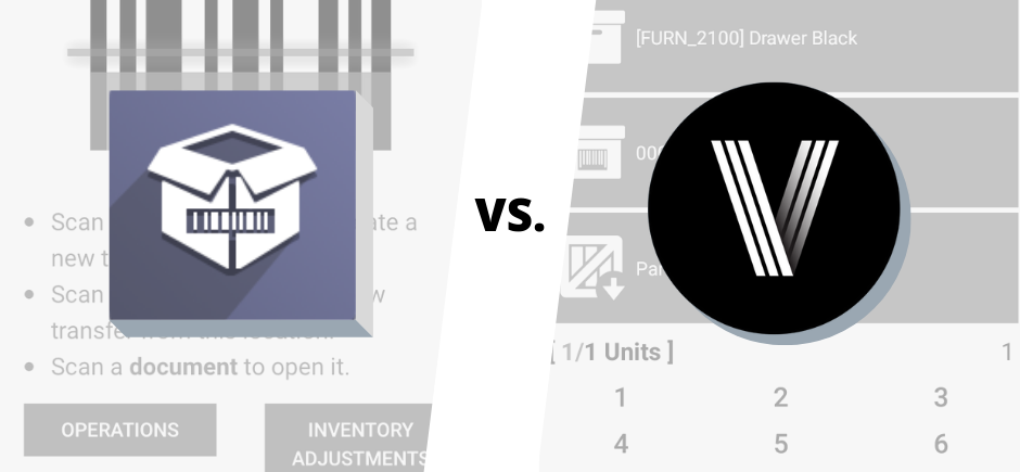 Odoo Barcode app vs Ventor app