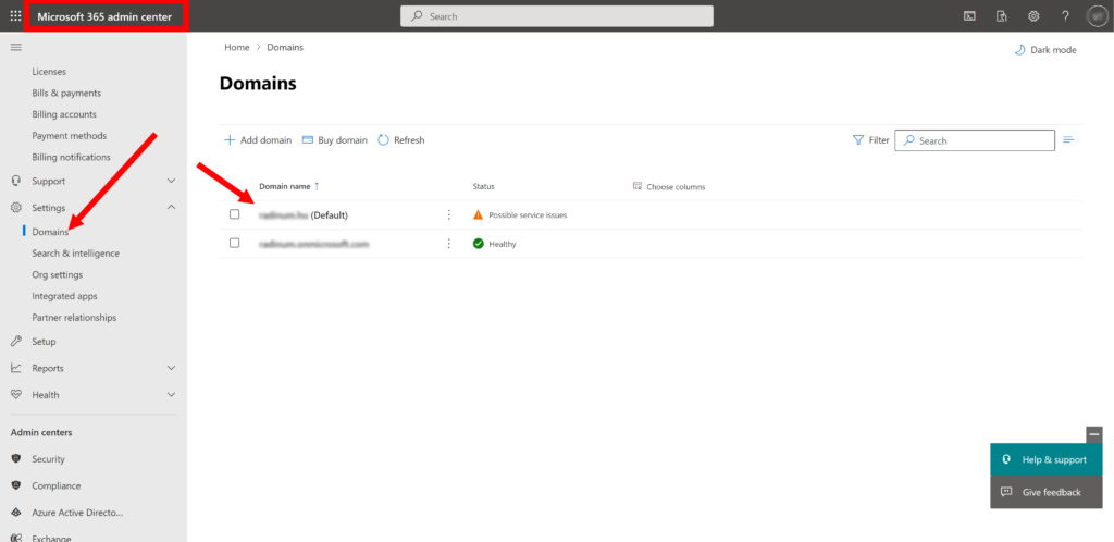 configuring of a domain dns records