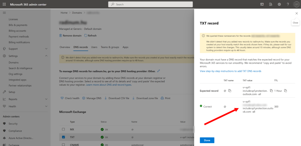 configuring of a domain dns records odoo 14