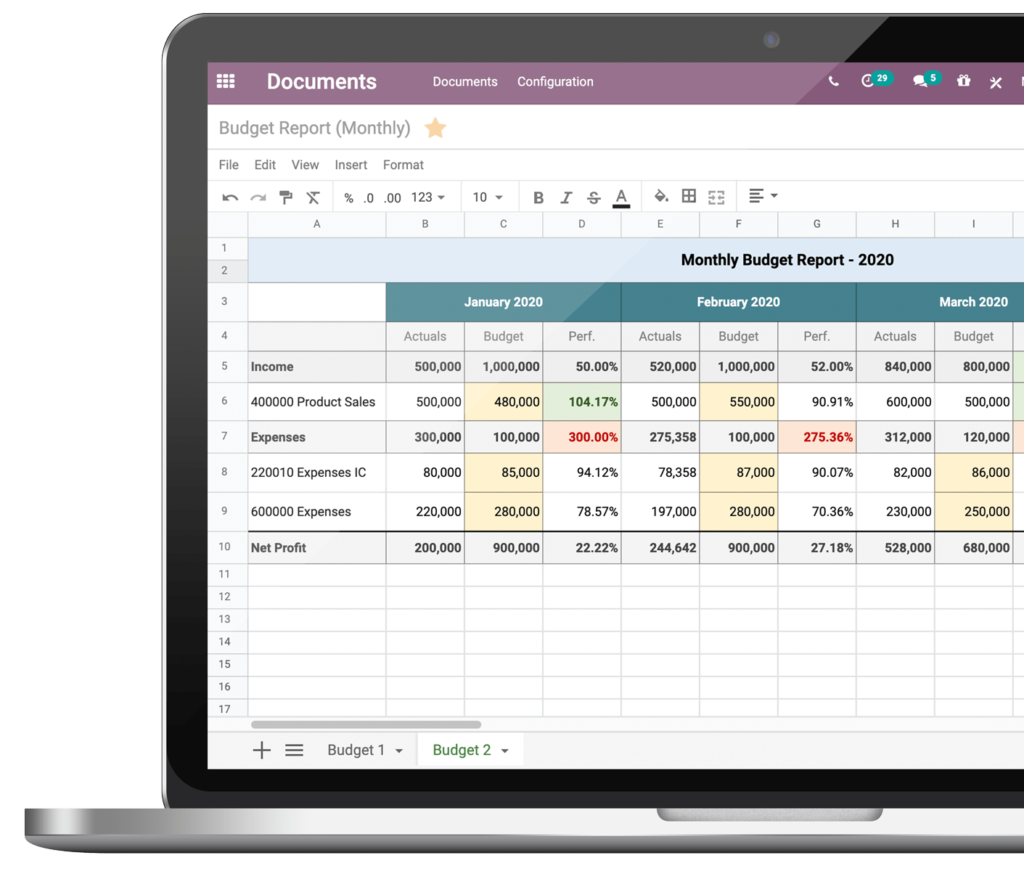 odoo real time dashboard