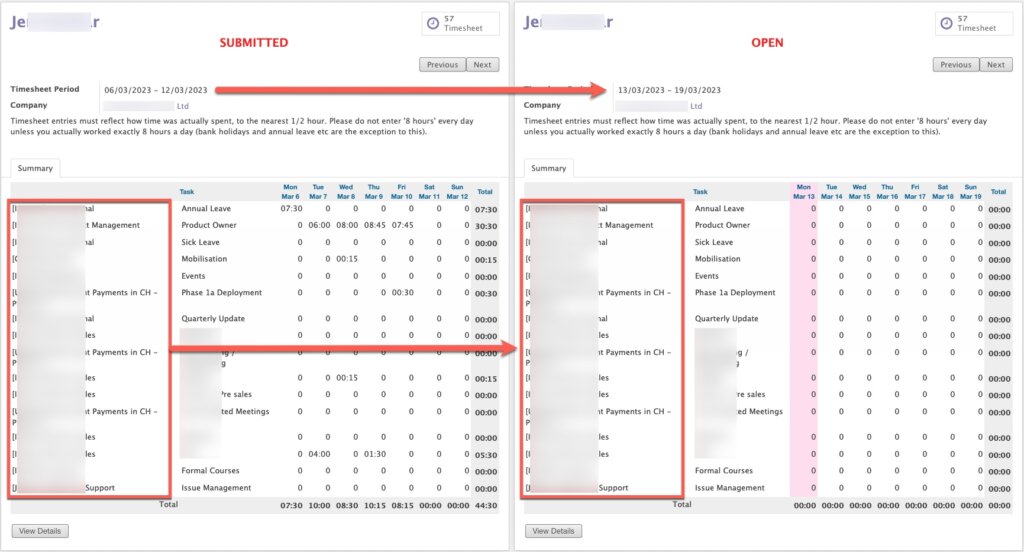 Autofill for timesheets in Odoo