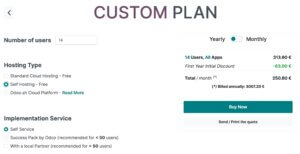 odoo custom price