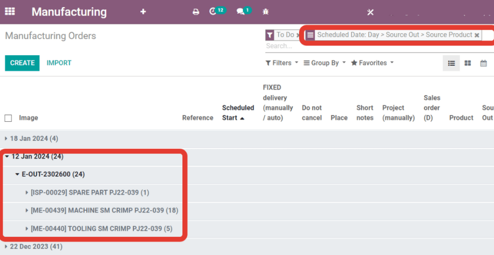 Ensuring On-Time Production Fulfillment in odoo