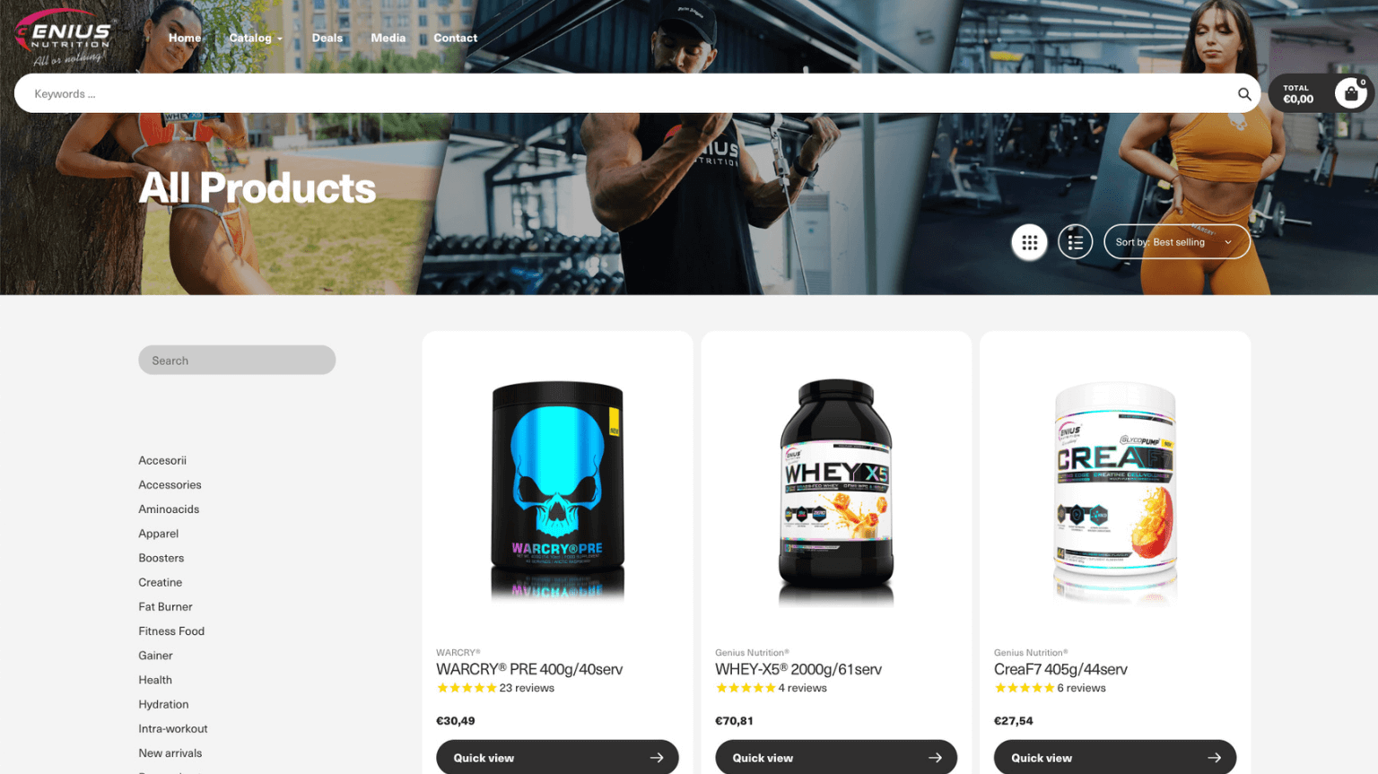 nutrition company website