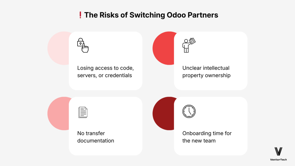 The risks of switching Odoo partners